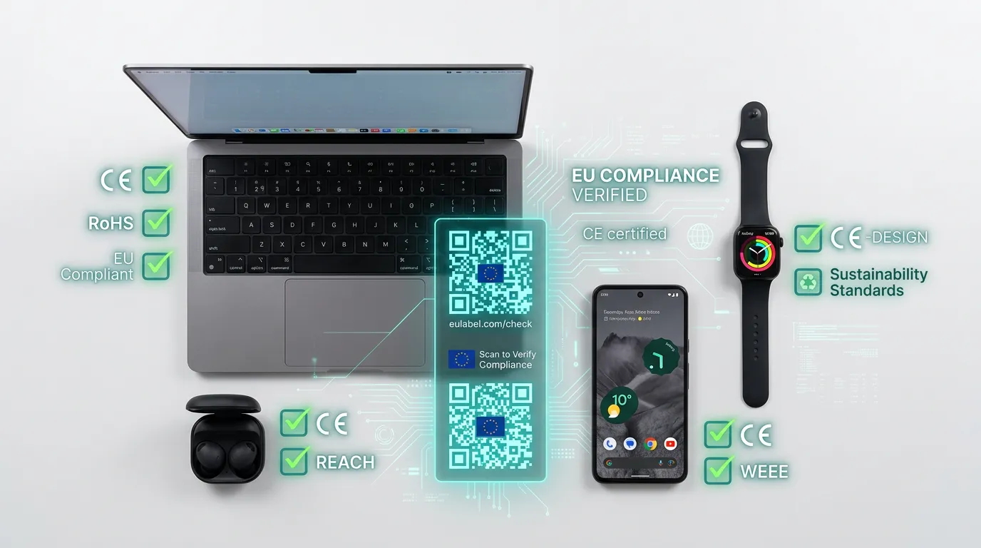 Passeports Numériques de Produits pour l'électronique : conformité ESPR pour les vendeurs de technologies grand public