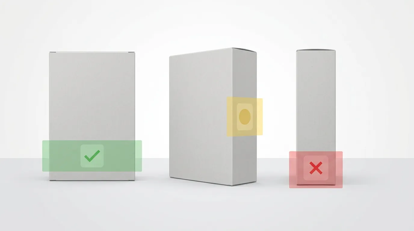 Box Packaging QR Placement Examples