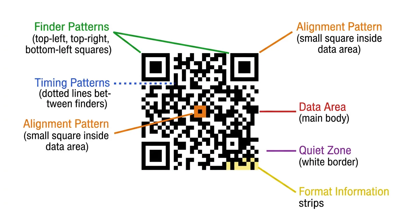 QR Code Anatomy Diagram