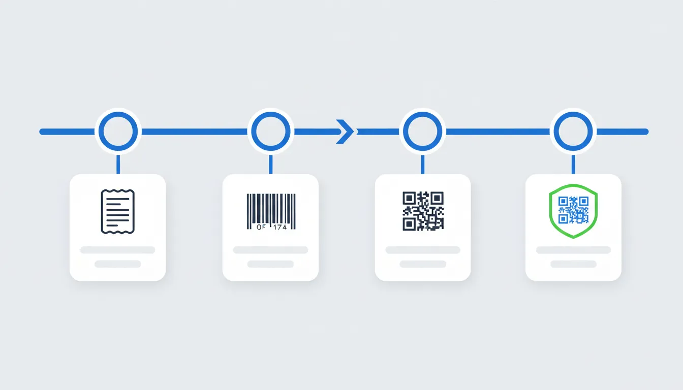 Evolution of product labels from printed to QR codes