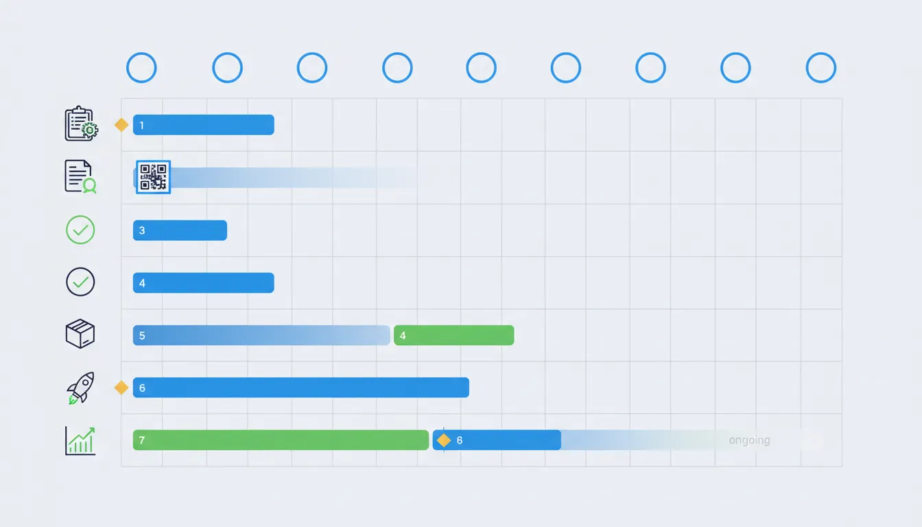 QR code implementation project timeline